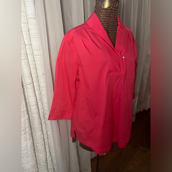 Women’s Bright Pink Talbots Top In Excellent Condition Sz 16petite - Picture 4 of 7